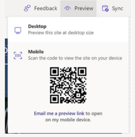 Preview Power Pages site